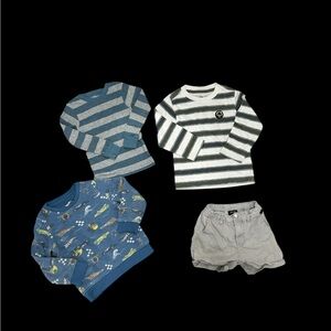 ✨ Boys bundle Hot Wheels blue and grey baby boy jumper and shorts set✨